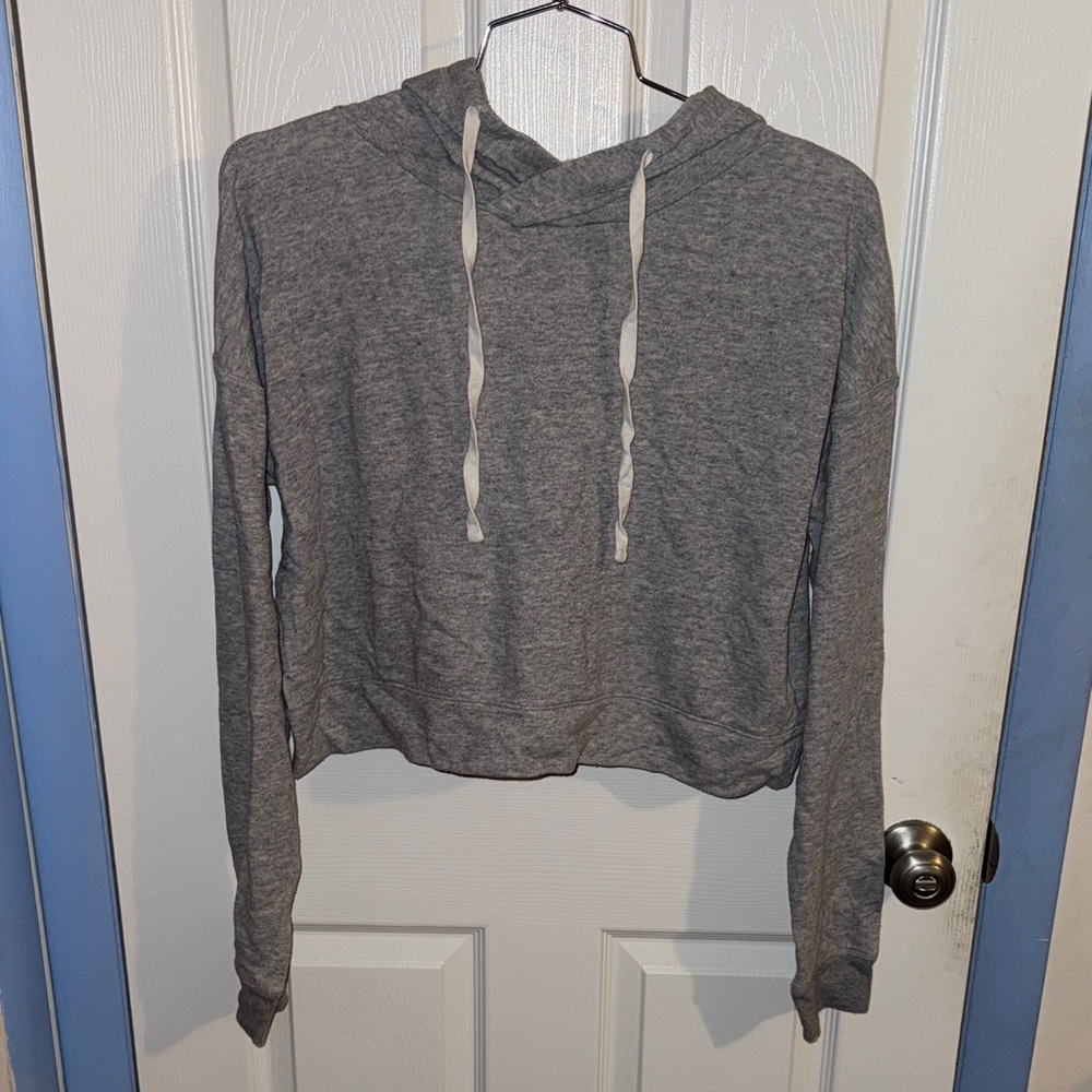 SO Heather Gray Women's Cropped Hoodie